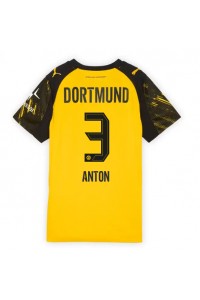 Borussia Dortmund Waldemar Anton #3 Fotballdrakt Hjemme Klær Dame 2025-26 Korte ermer